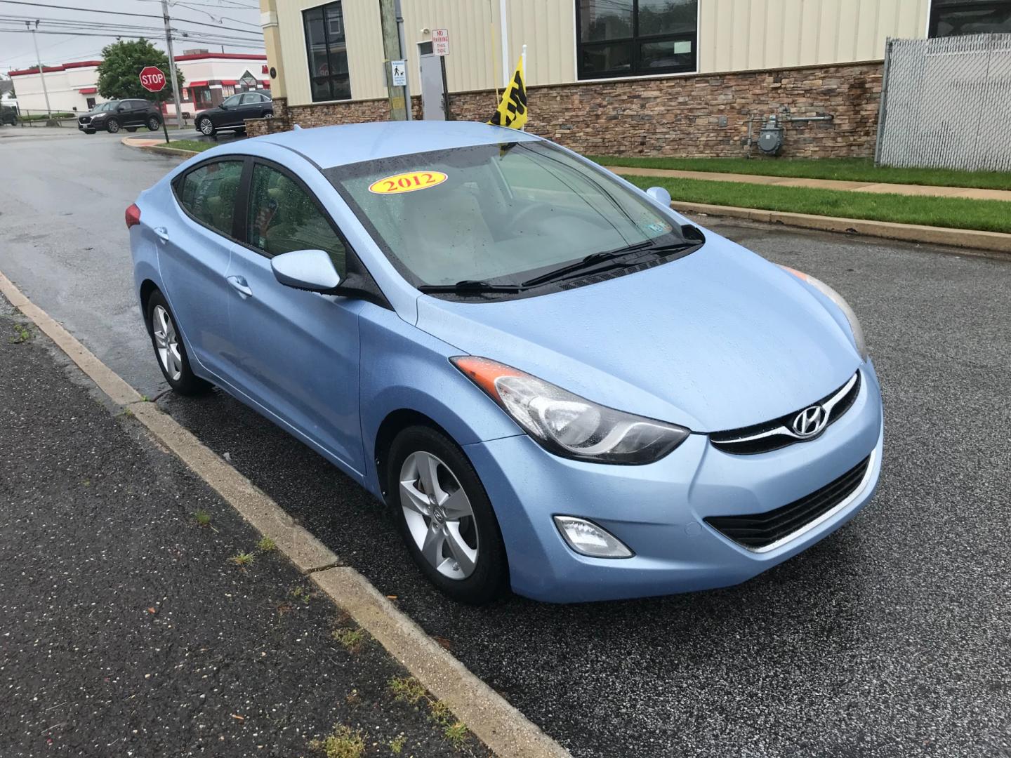 2012 Blue /Tan Hyundai Elantra GLS (KMHDH4AE0CU) with an 1.8 V4 engine, Automatic transmission, located at 577 Chester Pike, Prospect Park, PA, 19076, (610) 237-1015, 39.886154, -75.302338 - Photo#3